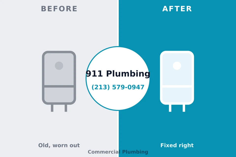 Before and after: plumbing repair Stiles, PA